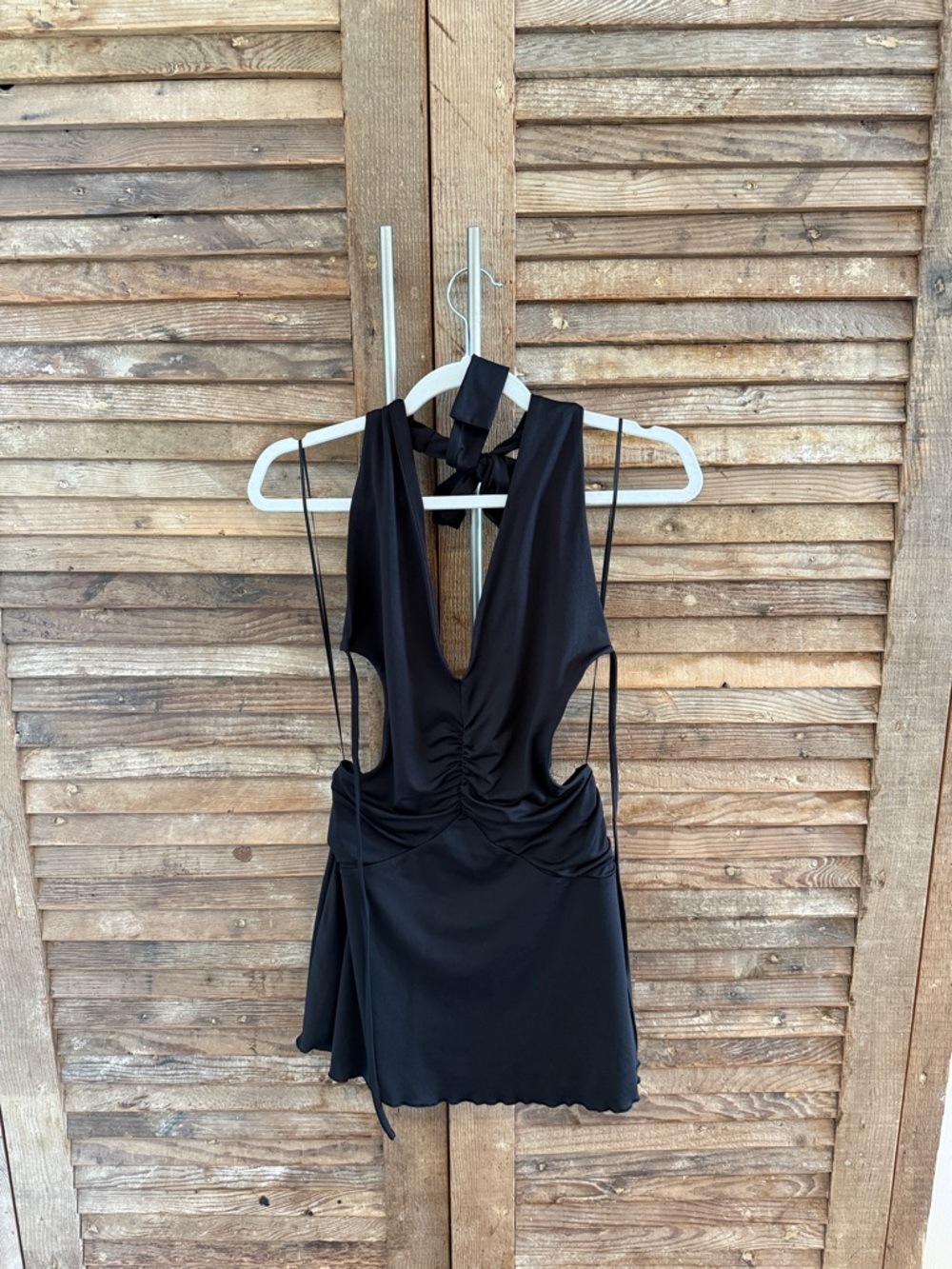 Princess Polly Sleeveless V-Neck Ruched Mini Dress